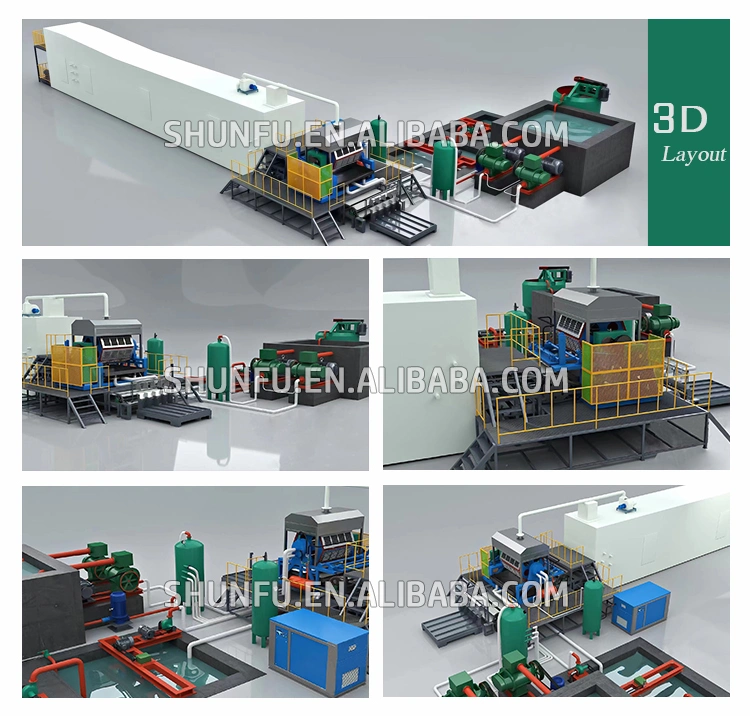 Waste Paper Pulp Egg Tray Machine 1500-2500PCS Per Hour