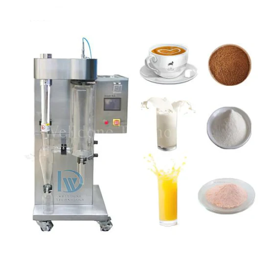 Poudre industrielle d'oeufs de lait de café de machine de séchage par atomisation de laboratoire de la CE faisant la machine